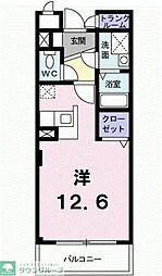 プライド ワンルームの間取図画像