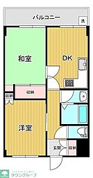武蔵屋グランパレス 2DKの間取図画像