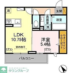 メゾン真砂 1LDKの間取図画像
