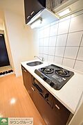 嬉しい2口コンログリル付きキッチン