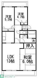 コートウイステリア 3LDKの間取図画像