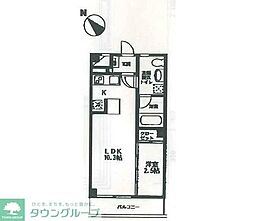 ティアラ緑が丘2 1LDKの間取図画像