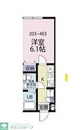 アプローズ 1Kの間取図画像