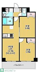 FOUR SIDE さくら公園前 2LDKの間取図画像