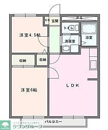 エクセル5 2LDKの間取図画像