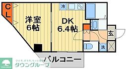 金太郎ヒルズ100 1DKの間取図画像