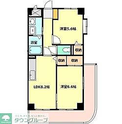 RICHEヤマダ 2LDKの間取図画像