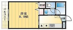 メゾン21 1Kの間取図画像
