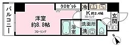 レオセントラルガーデン 1Kの間取図画像