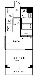 LUCRAS 1DKの間取図画像