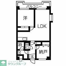 ドエル習志野台 1SLDKの間取図画像
