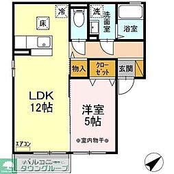 コンフォート 1LDKの間取図画像