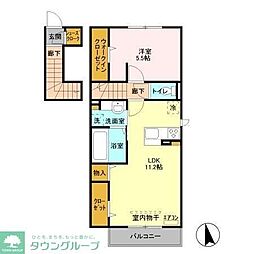 エスペランサB 1LDKの間取図画像
