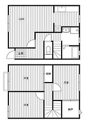 メゾンミキ 3SLDKの間取図画像