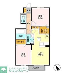 レムロード・M 2LDKの間取図画像
