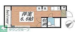エステート光パート3 ワンルームの間取図画像