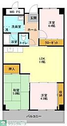 ファーストコーポ幕張本郷 3LDKの間取図画像