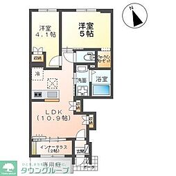 レインボーマウンテン1 2LDKの間取図画像