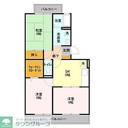 ランドウィン五番館 3DKの間取図画像