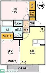 ソル・グランデ 2LDKの間取図画像