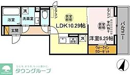 アヴァンスコート壱番館 1LDKの間取図画像
