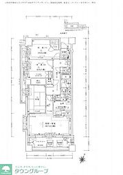 プラウド相模大野 3階3LDKの間取り
