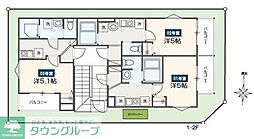 小田急小田原線 相武台前駅 徒歩7分の賃貸アパート 3階1Kの間取り