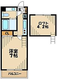 プレミール町田 1Kの間取図画像