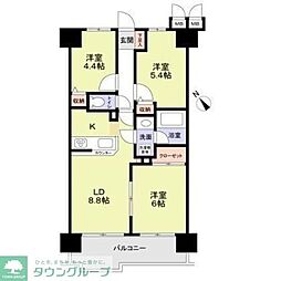 ロワールガーデン町田 3LDKの間取図画像