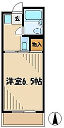 ハイツタケチヨ 1Kの間取図画像