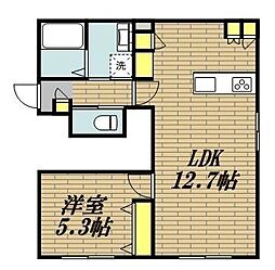 MKレジデンス3 1LDKの間取図画像