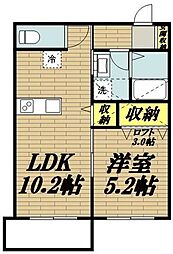 ミルクラルテ 1LDKの間取図画像