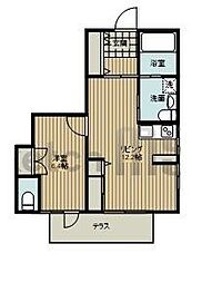 エーデルワイス西橋本 1LDKの間取図画像