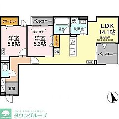 物件の間取り