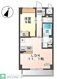 グランデ・カーサ 1LDKの間取図画像