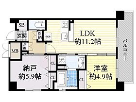 大阪府大阪市中央区南船場２丁目7番6号（賃貸マンション1SLDK・15階・52.79㎡） その2