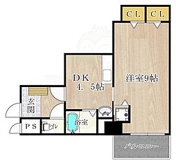 Osaka Metro長堀鶴見緑地線 大正駅 徒歩7分の賃貸マンション 1階1DKの間取り