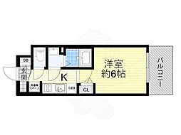 Osaka Metro千日前線 日本橋駅 徒歩7分の賃貸マンション 3階1Kの間取り