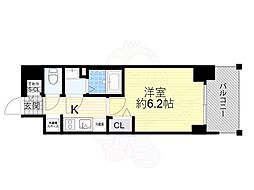 Osaka Metro堺筋線 堺筋本町駅 徒歩4分の賃貸マンション 5階1Kの間取り