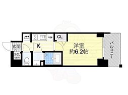 Osaka Metro堺筋線 堺筋本町駅 徒歩4分の賃貸マンション 8階1Kの間取り