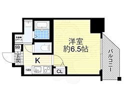Osaka Metro堺筋線 恵美須町駅 徒歩3分の賃貸マンション 10階1Kの間取り