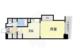 Osaka Metro堺筋線 日本橋駅 徒歩3分の賃貸マンション 1階1DKの間取り