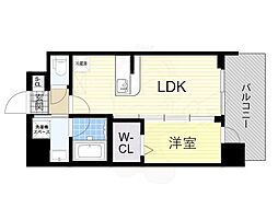 Osaka Metro長堀鶴見緑地線 大正駅 徒歩6分の賃貸マンション 10階1LDKの間取り