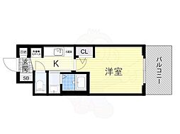Osaka Metro長堀鶴見緑地線 大正駅 徒歩6分の賃貸マンション 11階1Kの間取り