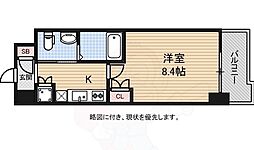 グラマシー日本橋 1Kの間取図画像