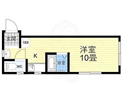 湯浅マンション ワンルームの間取図画像