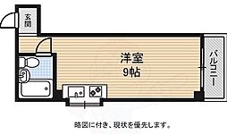 タイホウハイツ敷津 ワンルームの間取図画像