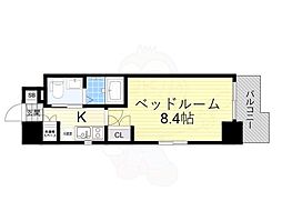 グラマシー日本橋 1Kの間取図画像