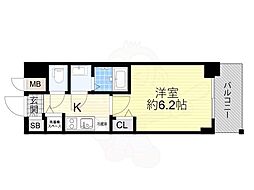 プレサンス高津公園ディオ 1Kの間取図画像