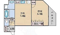 ハイツ和良美 1DKの間取図画像